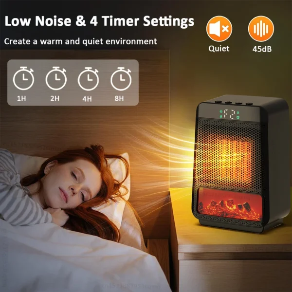Portable Electric Ceramic Heater 1500W - Image 5