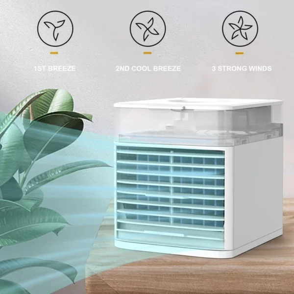 Portable USB Mini Air Cooler, 3 Speeds - Image 5