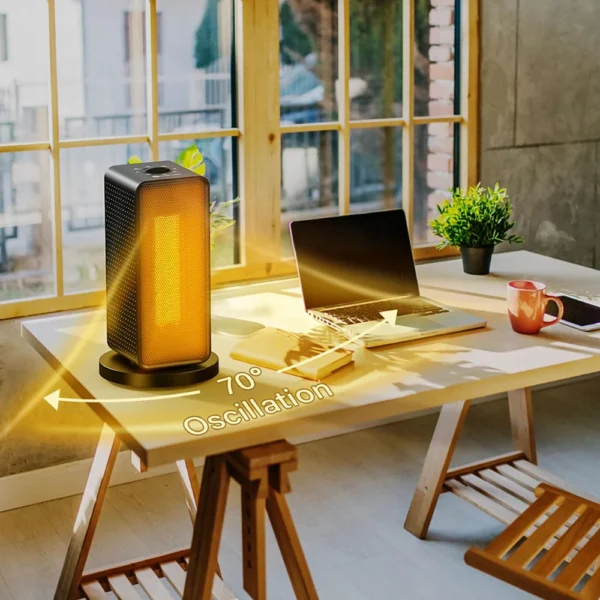 Electric Vertical Heater with 70° Oscillating Head 1200W - Image 4