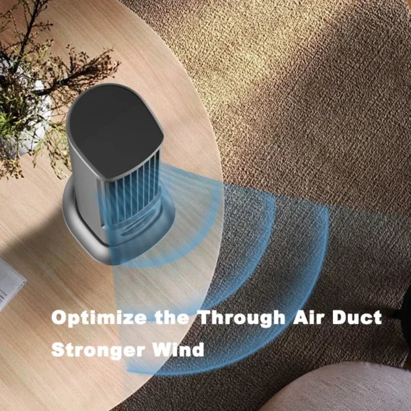 Rechargeable Desktop Tower Fan Black - Image 6