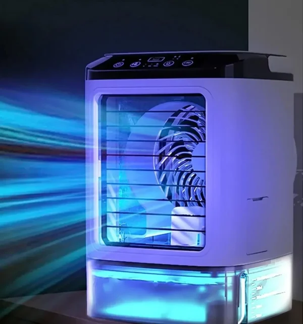 Ultrasonic Atomization Air Cooler with Night Light, 3-Speeds - Image 3
