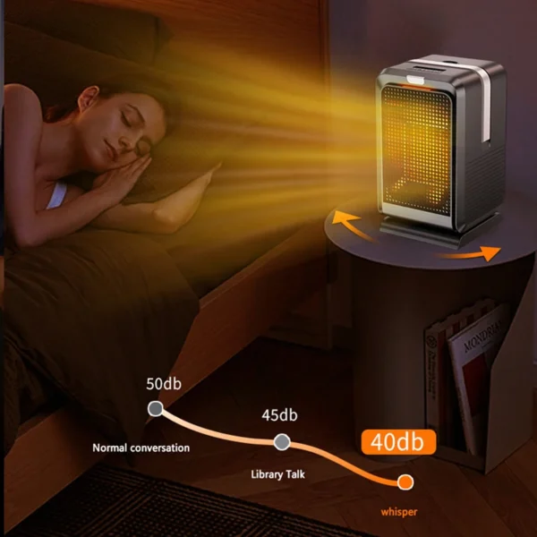 Portable Desktop Heater electric both cooling and heating 1000W - Image 4