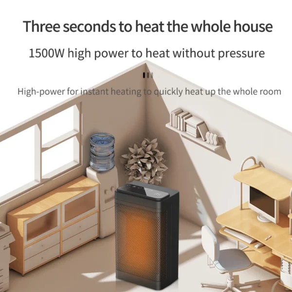 Portable Electric Heater for Living Rooms 1500 W - Image 3
