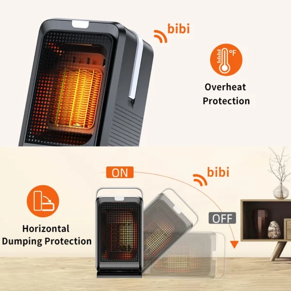 Portable Desktop Heater electric both cooling and heating 1000W - Image 6