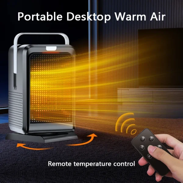 Portable Desktop Heater electric both cooling and heating 1000W - Image 3