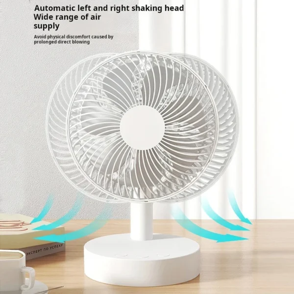 Xiaomi Youpin Rechargable Small Desktop Fan White - Image 3